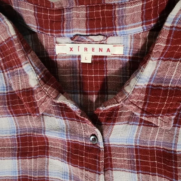 Xirena Plaid Cotton Casual Button Up Shirt - Picture 3 of 7